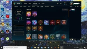 Conta prata 1 com 71 campeões e 48 skins - League of Legends LOL