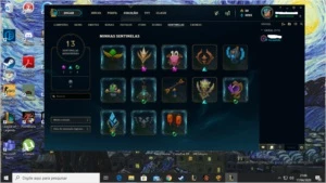 Conta prata 1 com 71 campeões e 48 skins - League of Legends LOL