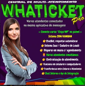 Whaticket Chatbot + Empresas | (saas)Preço só para hoje!! - Others