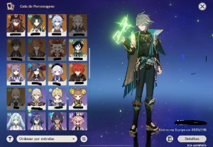 CONTA AR60 17 personagens 5* e 9 armas 5* - Genshin Impact