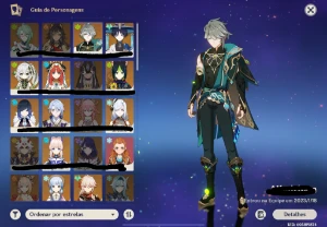 CONTA AR60 17 personagens 5* e 9 armas 5* - Genshin Impact