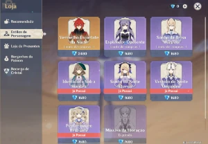CONTA AR60 17 personagens 5* e 9 armas 5* - Genshin Impact