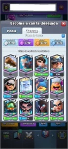 CONTA CLASH ROYALE EXP 13 - 31 CARTAS FULL
