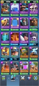 CONTA CLASH ROYALE EXP 13 - 31 CARTAS FULL