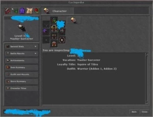 MS 316+ / ML 100 NON PVP - FULL ACESSOS - BELOBRA - Tibia