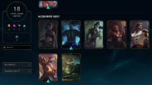 Conta Unranked 18 Skins (Ouro S12) - League of Legends LOL