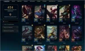 Conta Lol 134 campeões + 125 skin Gold 2 - League of Legends
