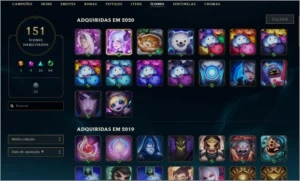 Conta Lol 134 campeões + 125 skin Gold 2 - League of Legends