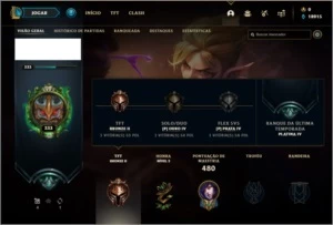 Conta ouro 4 com todos os champs e 502 skins - League of Legends LOL