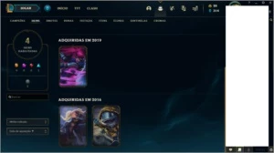 Conta nível 36 unranked, 4 skins e 21 campeões - League of Legends LOL