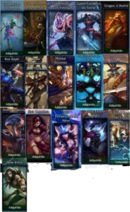 Vendo conta Gold III, 62 champions, 16 skins, 2 pag de runas - League of Legends LOL