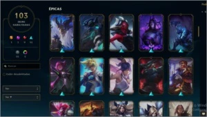 CONTA DIAMANTE 4 103 SKINS (+ de 1000 reais gastos) - League of Legends LOL