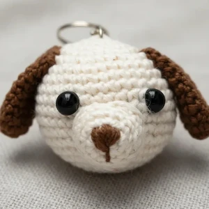 Chaveiro Cãozinho Amigurumi - Artesanato e Personalizados