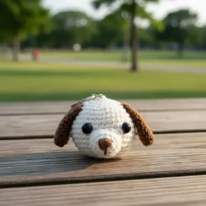 Chaveiro Cãozinho Amigurumi - Artesanato e Personalizados