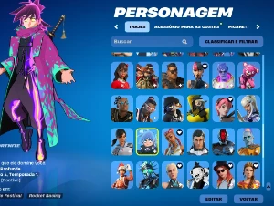 Conta Fortnite Skins Marvel E Animes! Super Barata