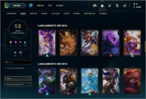 Conta de lol ouro 3 nas 2 filas conta top! - League of Legends