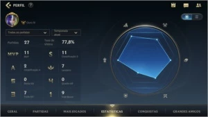 GOLD IV WIN RATE 77,8% + 10,6K CISCO AZUL - League of Legends: Wild Rift LOL WR