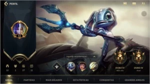 GOLD IV WIN RATE 77,8% + 10,6K CISCO AZUL - League of Legends: Wild Rift LOL WR