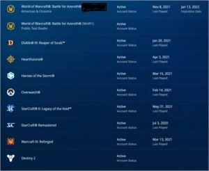 Conta Battle.net / Battle.net Account - Blizzard