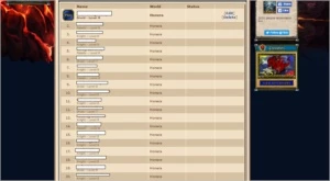 Conta com 20 char level 8 para evento da tocha. (honera) - Tibia