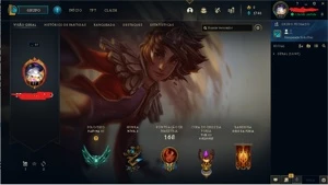 Conta platina 3 13 skins 11 no espolio - League of Legends LOL