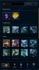 Conta platina 3 13 skins 11 no espolio - League of Legends LOL