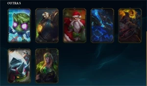 Conta platina 3 13 skins 11 no espolio - League of Legends LOL