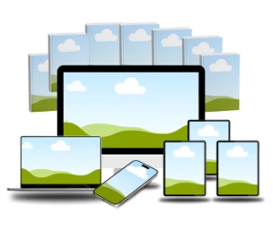 Pack de Mockups Multi-Dispositivos 3D no Canva