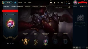 CONTA SMURF OURO 1 62% WR - League of Legends LOL