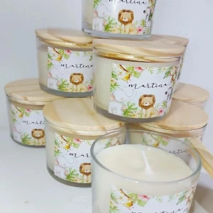 Vela Aromática Safari Maternidade Aniversário