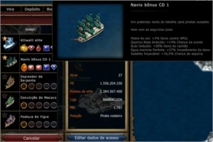 Conta Seafight Top full canhão/receitas - AG3