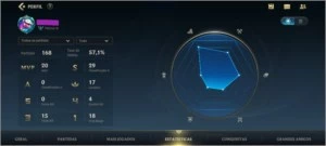 PLATINA IV, com 3BAÚS, 2-Skins, 20Campeões e mais - League of Legends: Wild Rift LOL WR
