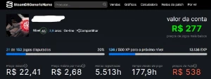 Conta Steam Nível 46 Com 150+ Jogos Nunca Levou Ban 4 Anos