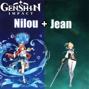 Conta Genshin Impact AR 5 com Nilou e Jean