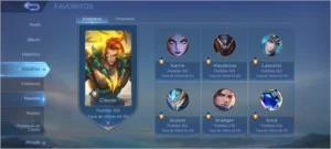 Conta cheia de skins caras Mobile legends