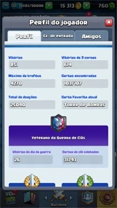 Conta Clash Royale level 12 4270 trofeús com todas as cartas