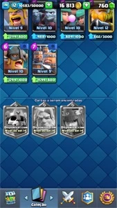 Conta Clash Royale level 12 4270 trofeús com todas as cartas