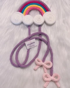 Prendedor de Cortina Arco-íris personalizado - Artesanato e Personalizados
