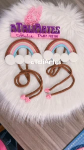 Prendedor de Cortina Arco-íris personalizado - Artesanato e Personalizados