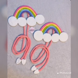 Prendedor de Cortina Arco-íris personalizado - Artesanato e Personalizados