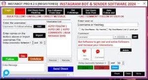 Instagram Bot Pro & Sender - Redes Sociais