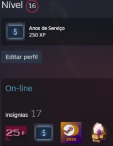 Conta CS2 30400 Horas + Medalha de 5 anos - Counter Strike