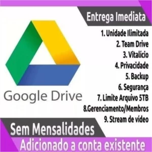 GOOGLE DRIVE COM ESPAÇO INFINITO. - Softwares e Licenças