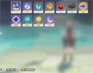 AR44 almost 45, Mona c1, Albedo, Jean 5* well farmed account - Genshin Impact