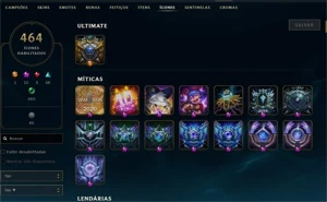 Conta League of Legends LOL