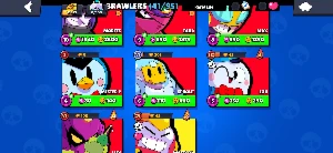 Conta brawl stars com passe comprado, 316 gemas, edgar robô 