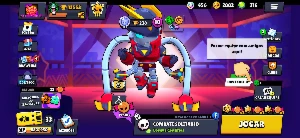 Conta brawl stars com passe comprado, 316 gemas, edgar robô 