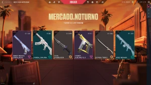 conta com faca saqueadora no mercado noturno - Valorant