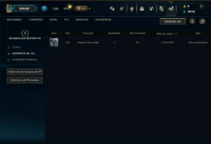 Unranked com 30 Champs e 2 Skins - League of Legends LOL