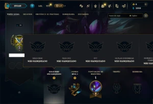 Unranked com 30 Champs e 2 Skins - League of Legends LOL